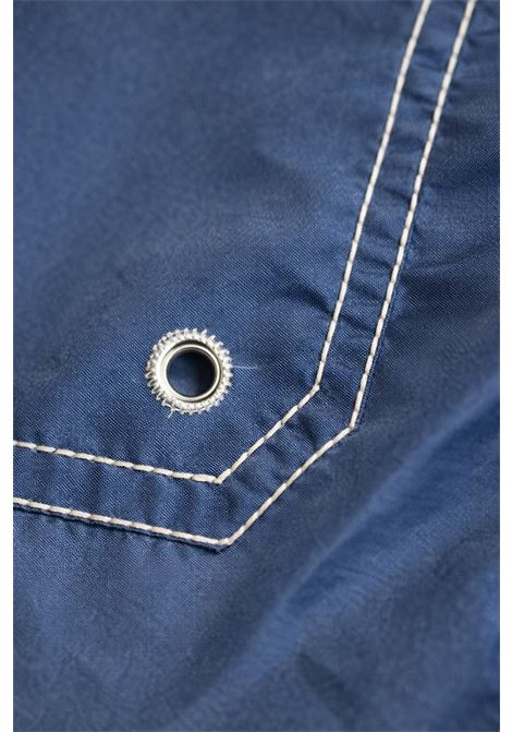 Barba Napoli costume da bagno corto blu con coulisse bianca BARBA | Costume | 00013 536120089 89